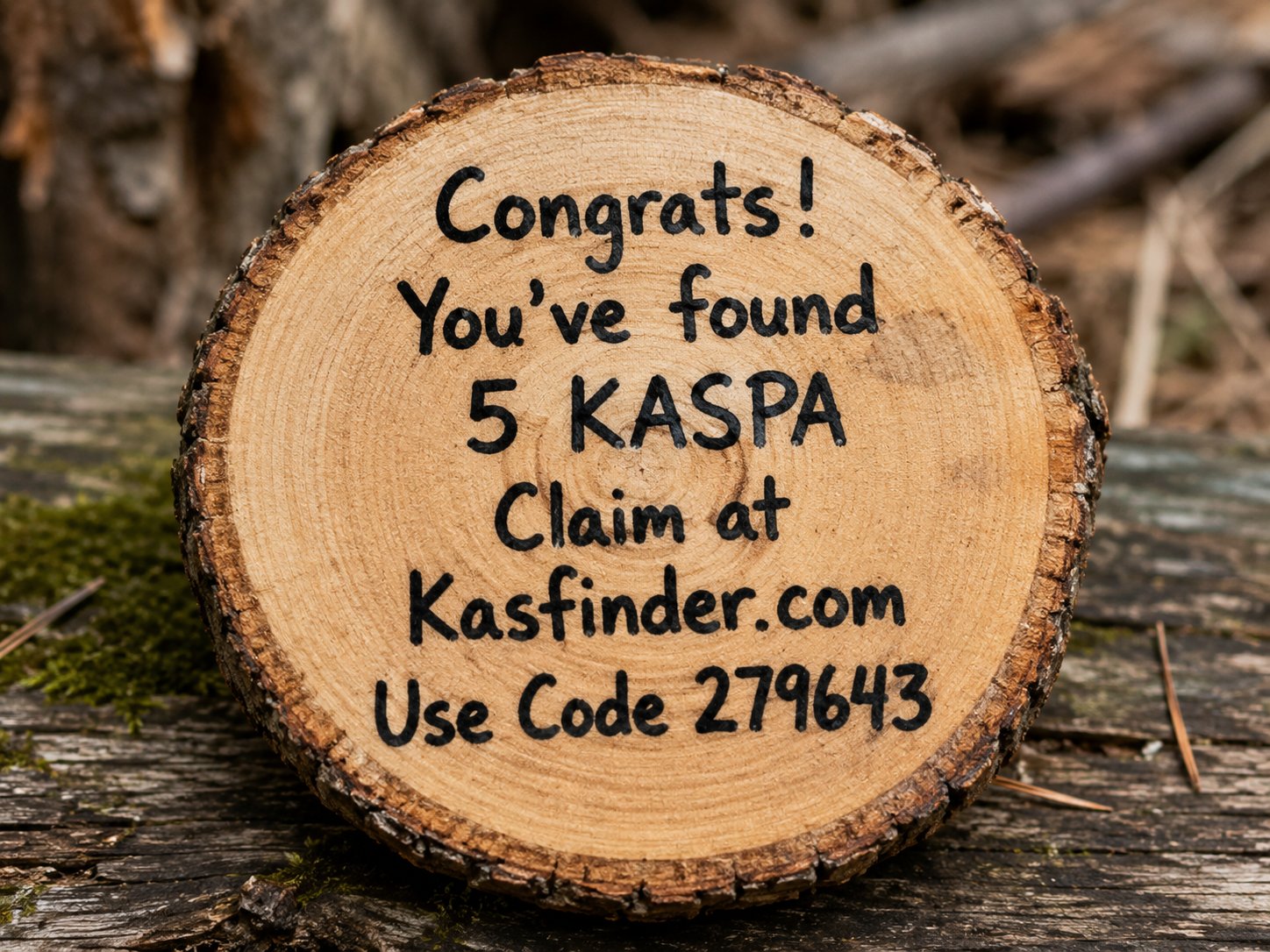 Wood slice marker